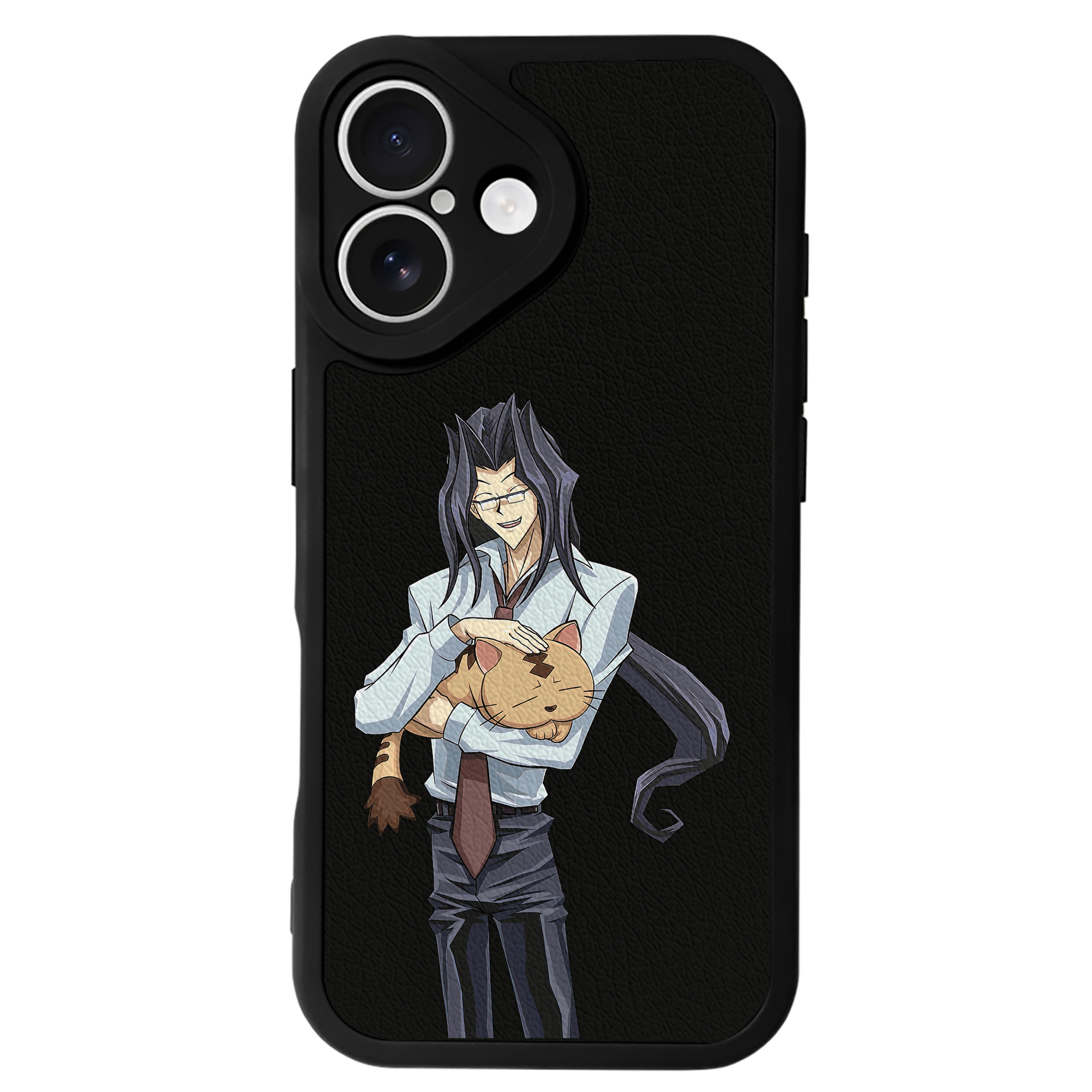 （画像用） 遊☆戯☆王 Yu-Gi-Oh! 【iPhone 16シリーズ対応】シリコンスマホケース（レザー調） 材質：シリコン